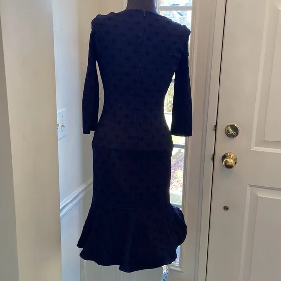 St.John Black Label Trumpet Hemline Dress